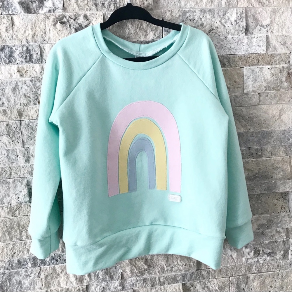 Ethically sewn made in Canada Rainbow Sweater